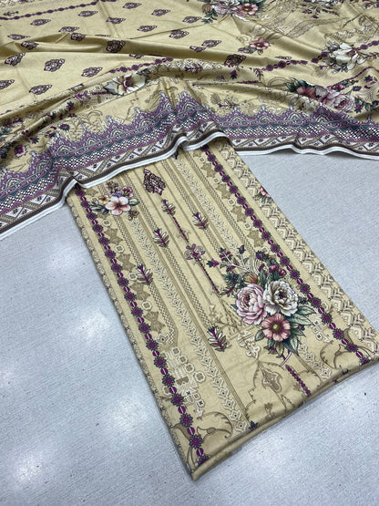 2Pc Staple Kameez & Dupatta Unstitched 63
