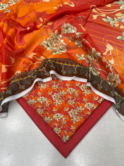 3Pc Gul Ahmad Lawn Unstitched Suit 0226