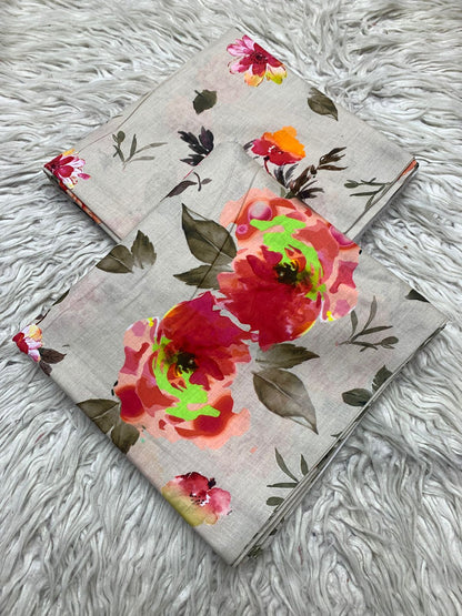 2Pc Supima Lawn Allover Suit  Vol-02