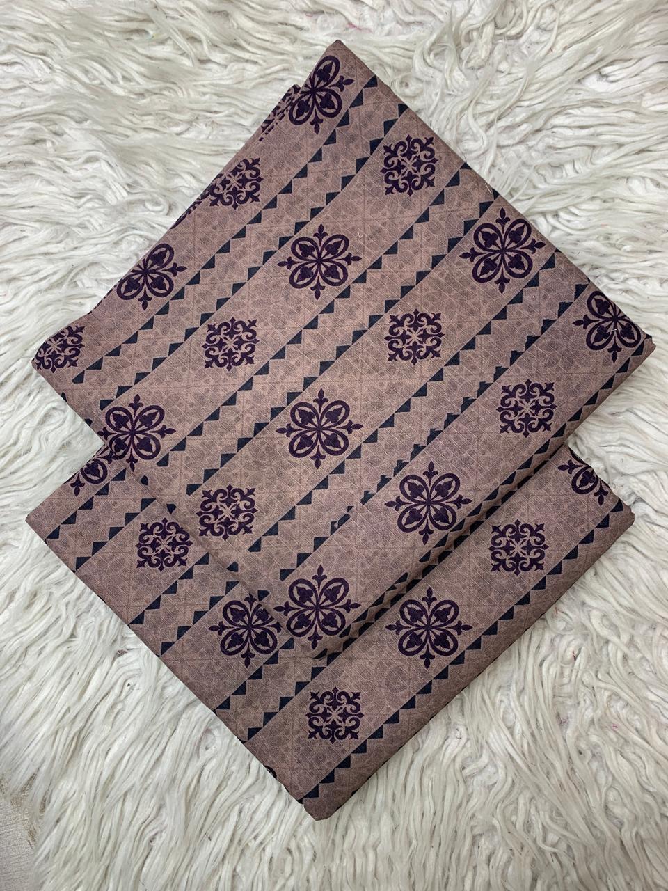 2Pc Lawn Bana Dora Suit Vol-0174