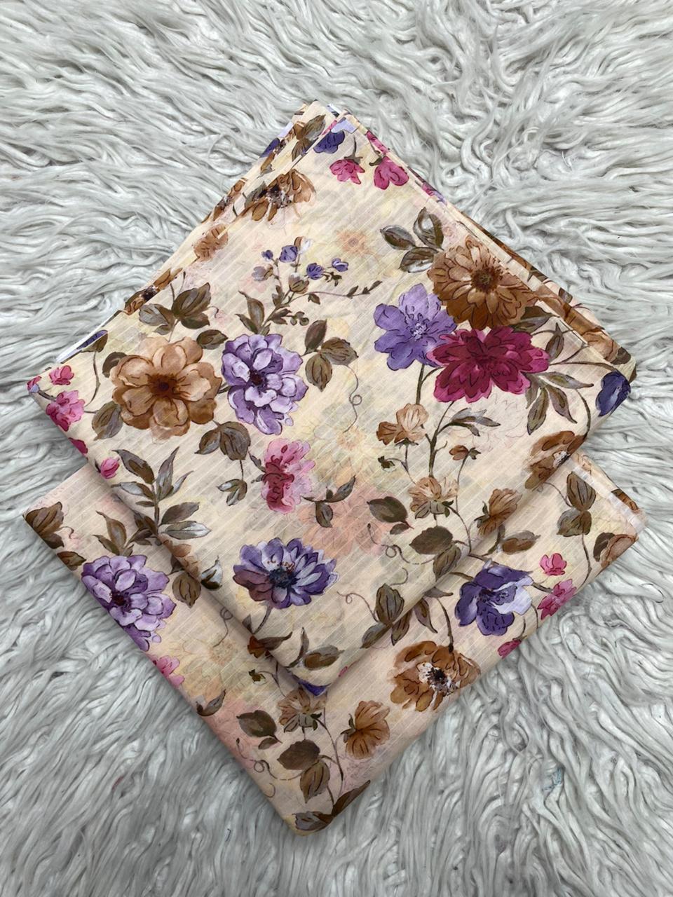 2Pc Lawn Bana Dora Digital Printed Suit Vol-21