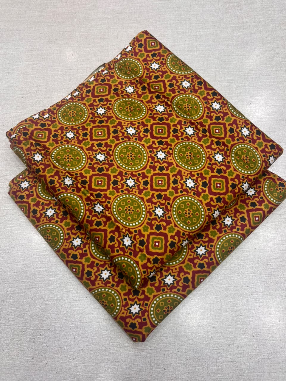 2Pc Staple Same Printed Unstitched Suit 296