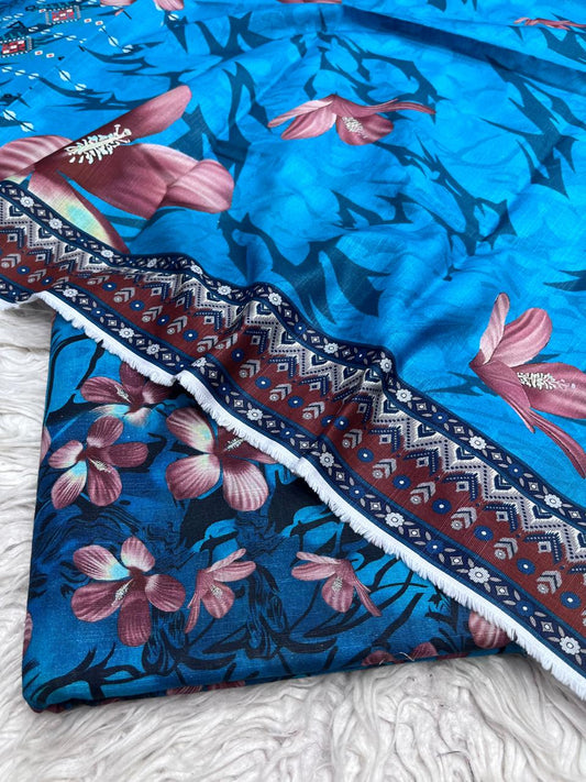 3Pc Crystal Khaddar Allover Digital Printed Vol-0131