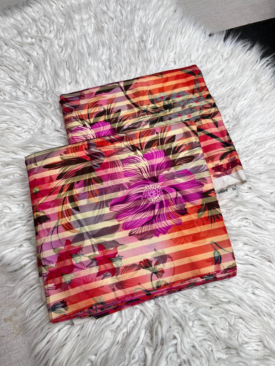 2Pc Linen Allover Unstitched Suit - #43041