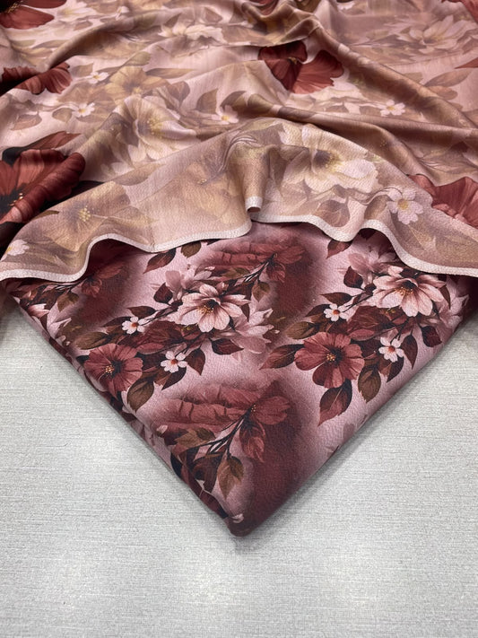 3Pc Slub Dhanak Unstitched Suit 0157