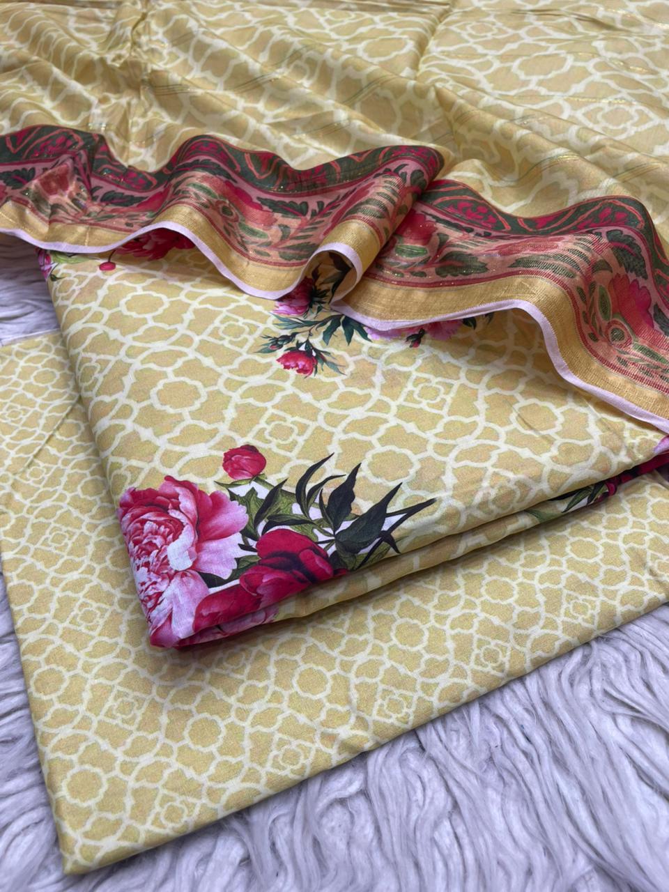 3Pc Stylo Lawn Allover Printed Vol-0011