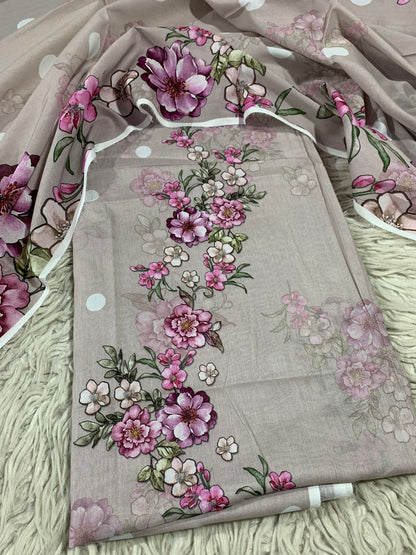 2Pc Lawn Kameez & Dupatta Suit 3231