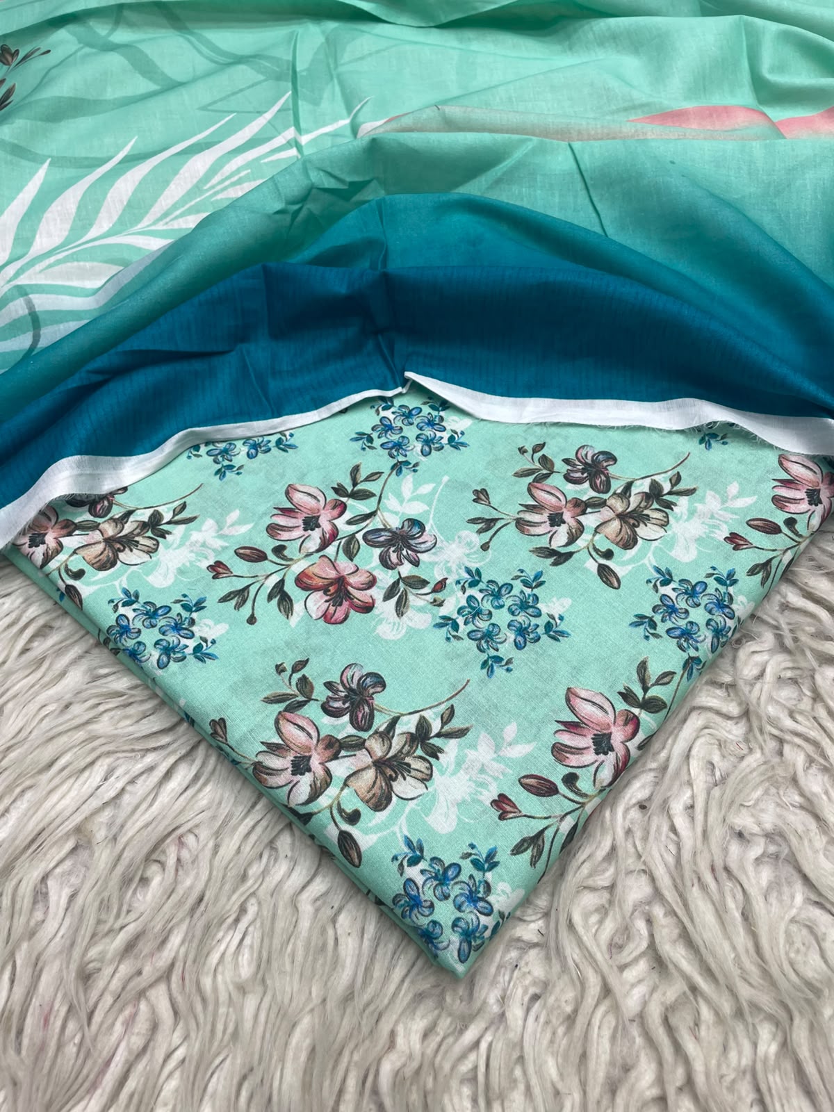 3Pc Same Digital Printed Lawn Suit 878