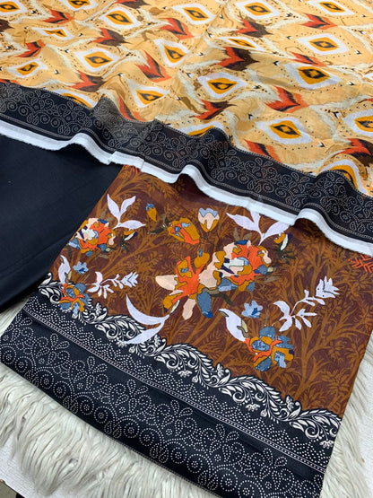 3Pc Sapphire Lawn Digital Printed Unstitched Suit 0201