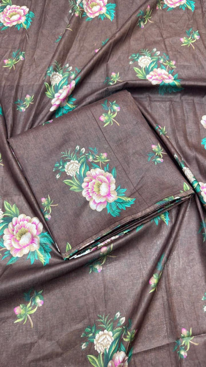 2Pc Lawn Allover Unstitched Suit #36149