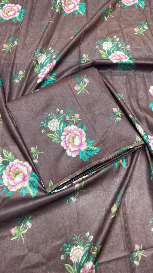 2Pc Lawn Allover Unstitched Suit #36149