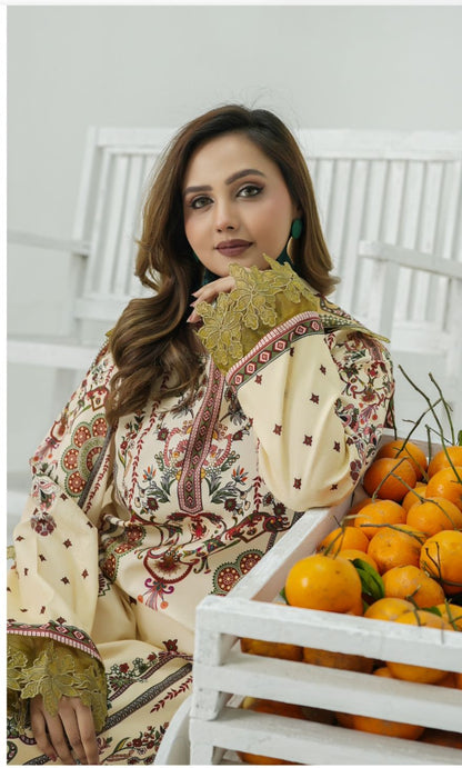 Noura Premium Lawn 3pc - 0140