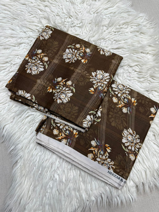 2Pc Linen Allover Suits VOL - 0066