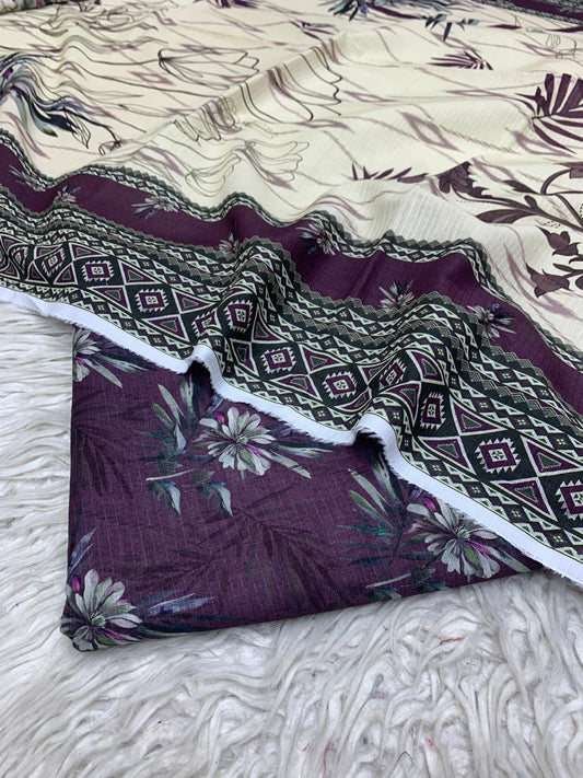 3Pc Lawn Bana Dora Suit Vol-0174