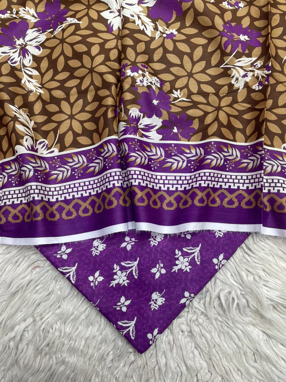 2Pc Lawn Kameez & Duppata Printed Suit  Vol-3209