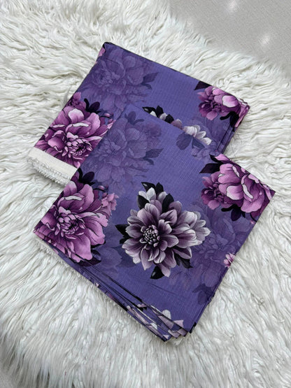 2Pc BanaDoria Linen Allover Suit - 6164