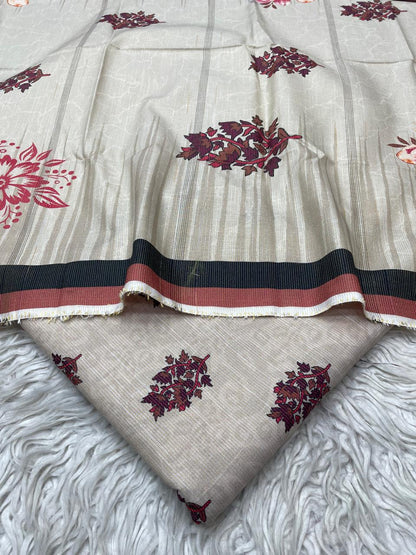 3Pc Chamki Khaddar Unstitched Suit Vol-0132