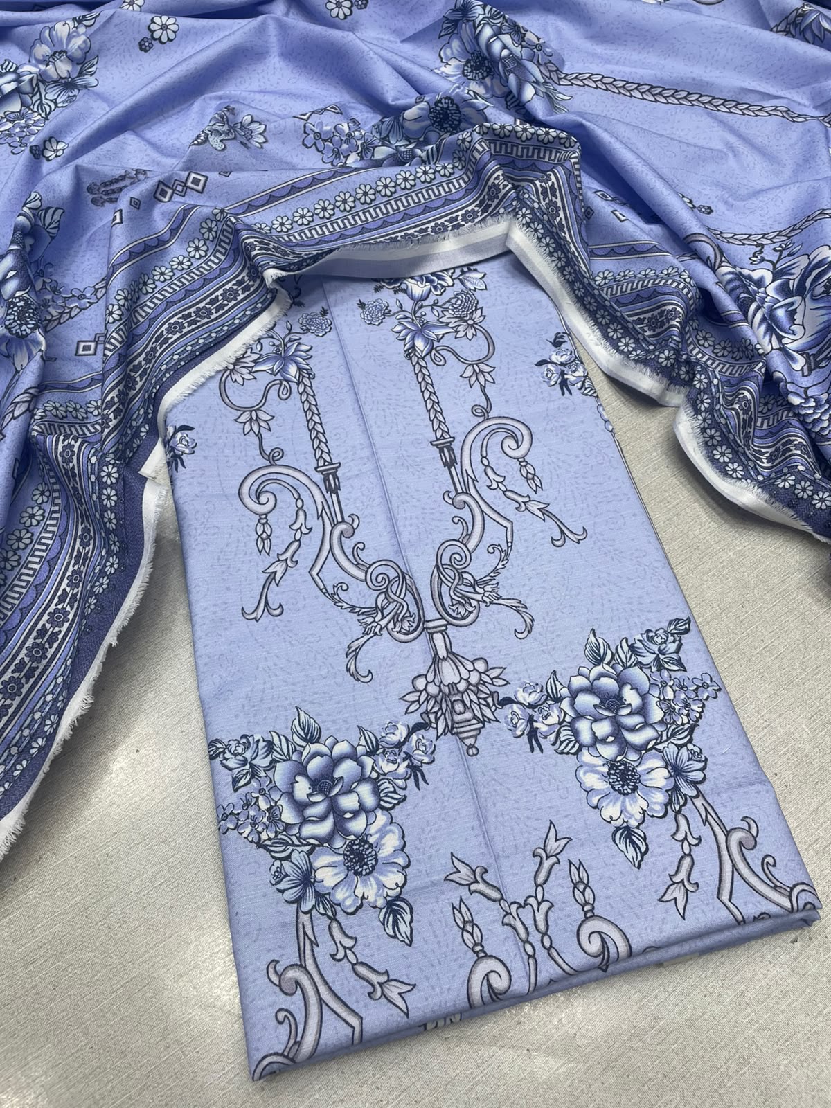 2Pc Dhanak Kameez & Dupatta Unstitched 73