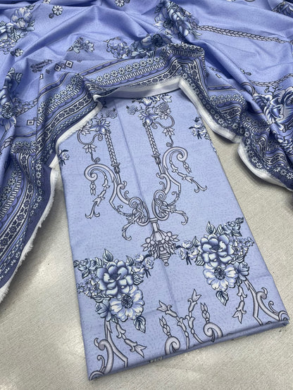 2Pc Dhanak Kameez & Dupatta Unstitched 73
