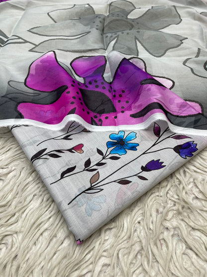 2Pc Lawn Kameez & Dupatta Printed Suit Vol-03