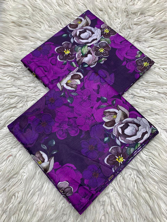 2Pc Famous Lawn Unstitched Suit  Vol-477