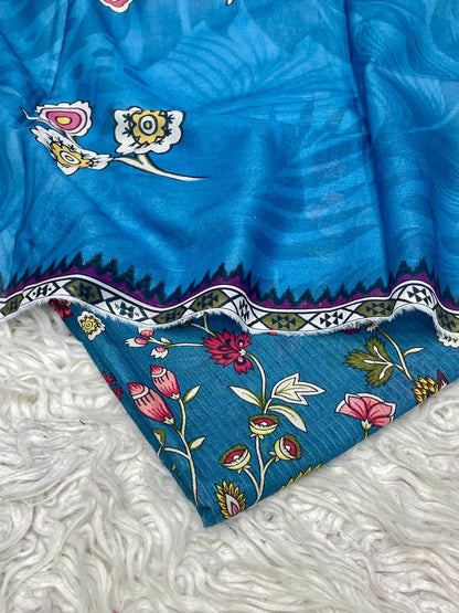 3Pc Sapphire Bana Dora Lawn Suit Vol-0119