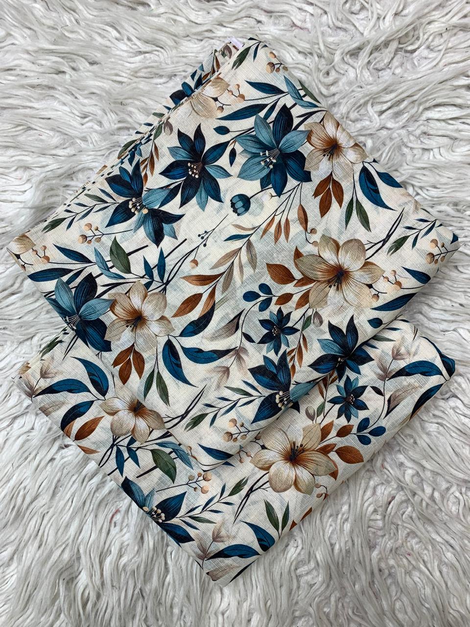 2Pc Lawn Bana Dora Suit Vol-0172