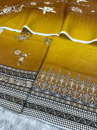 2Pc  Civic Lawn Kameez & Dupatta Vol-3193