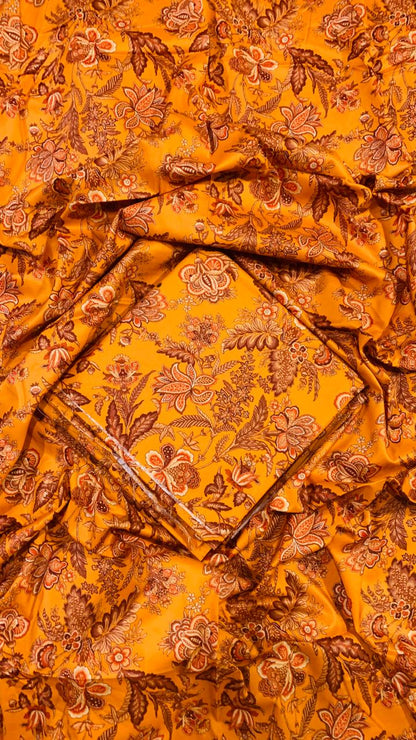 2 PC Linen Allover Unstitched Suit D-32592