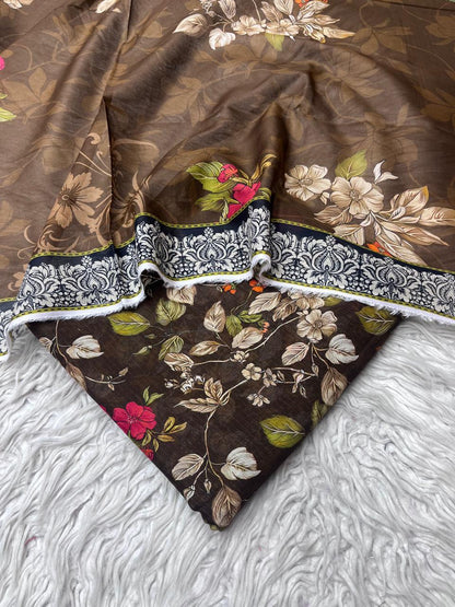 3Pc Sapphire Bana Dora Lawn Suit Vol-0125