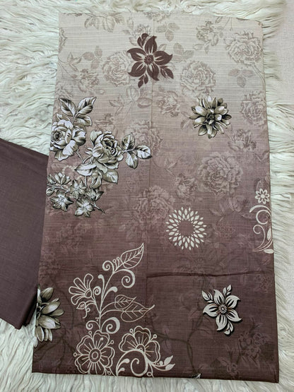 2Pc Dhaga Kari Print Lawn Suit Vol-525