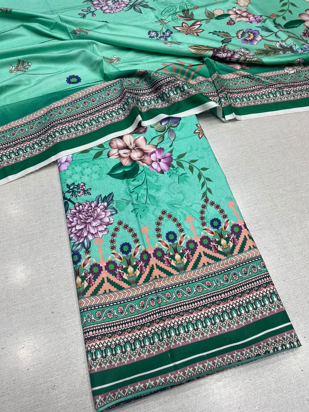 2Pc Staple Kameez & Dupatta Unstitched 63