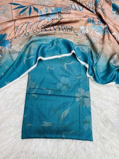 2 PC LINEN BANA DORA AL KARAM KAMEEZ & DUPATTA VOL-3169