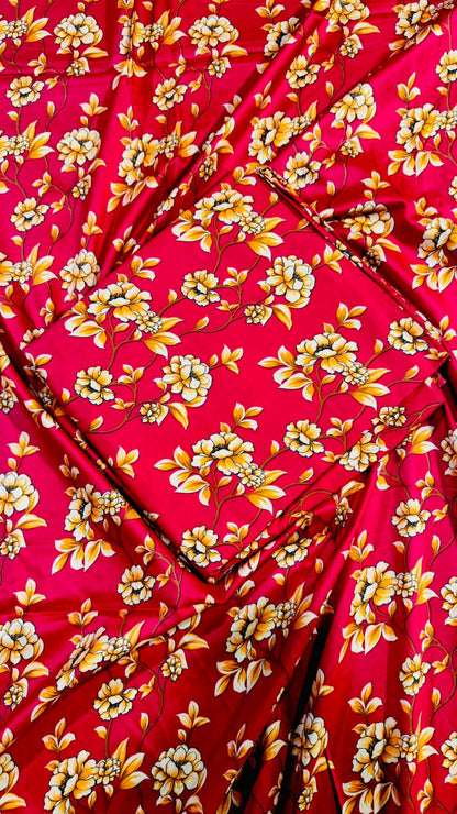 2 PC Linen Allover Unstitched Suit D-31899