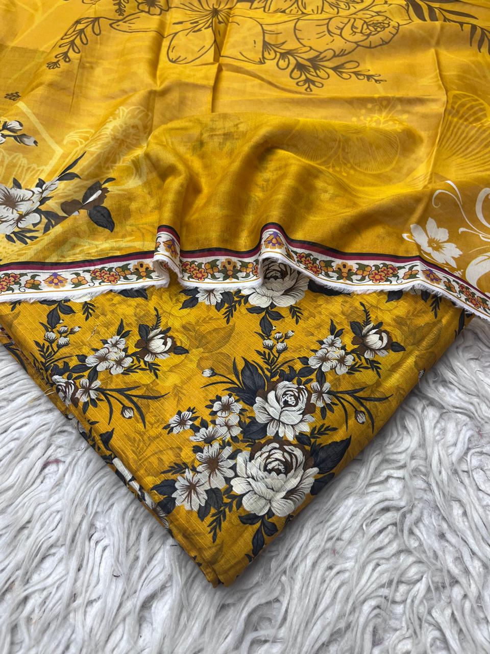 3Pc Sapphire Bana Dora Lawn Suit Vol-0125