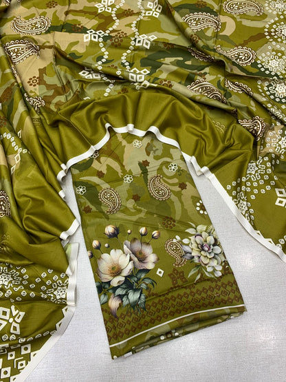 2Pc Staple Kameez & Dupatta Unstitched Suit 04