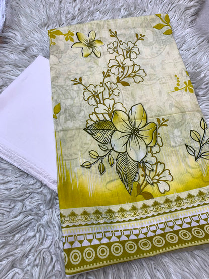 2Pc Printed Lawn Unstitched Suit 550