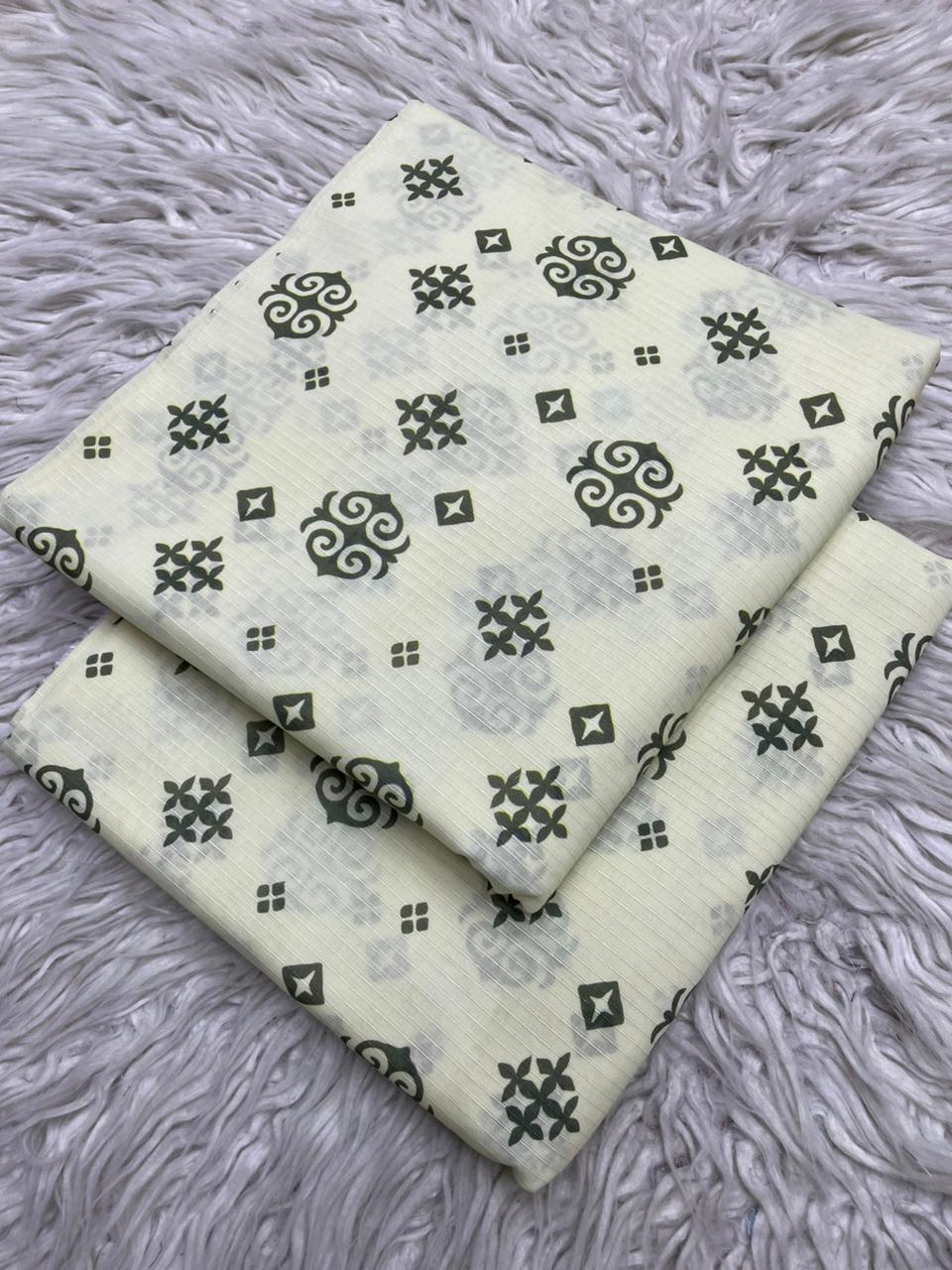 2Pc Lawn Bana Dora Suit Vol-6193