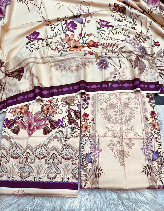 2Pc Linen Kameez & Dupatta Suit - 0081