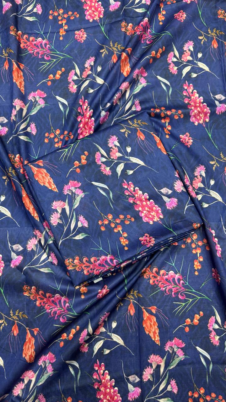 2Pc Lawn Allover Unstitched Suit #36153