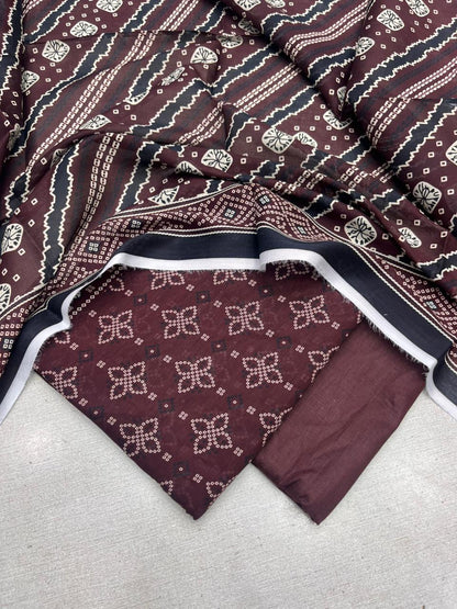 3Pc Zobia Lawn Unstitched Suit 29