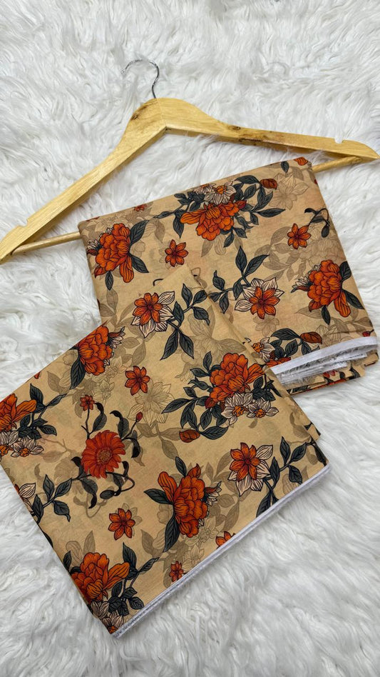 2Pc Lawn Allover Suit #40697