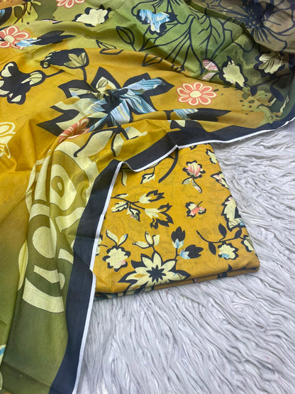 3Pc Same Digital Printed Lawn Suit 15