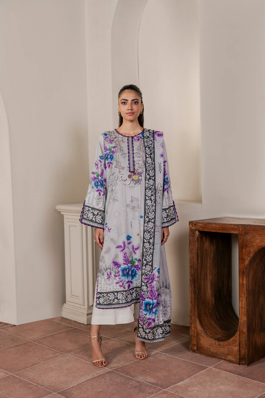 2Pc Firdous Kameez & Dupatta Suit - D742