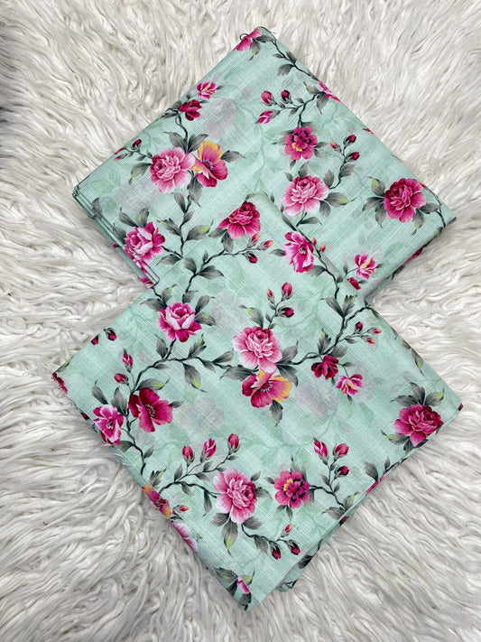 2Pc Slub Khaddar Allover Suit - 0112