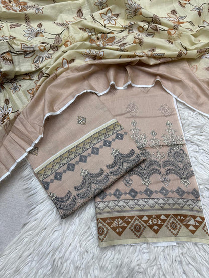 2Pc Al Karam Lawn Kameez & Dupatta - #34729