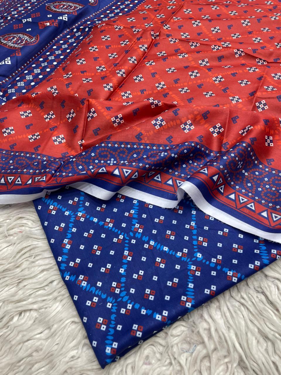 2Pc Lawn Kameez & Dupatta Vol-3208