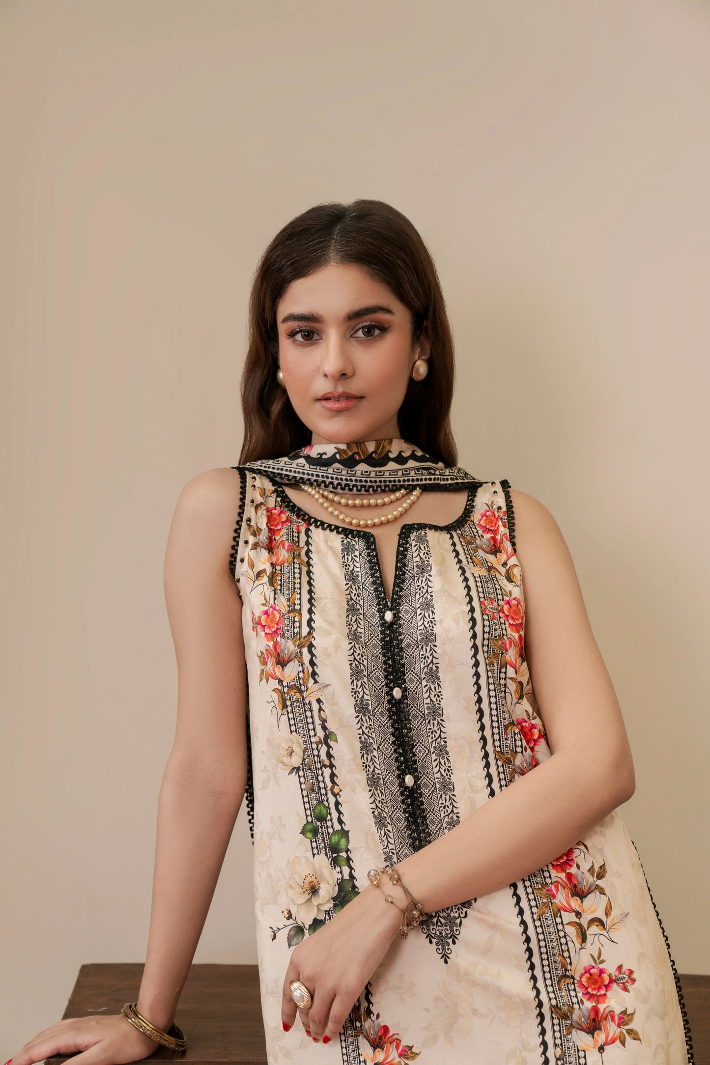 2Pc Firdous Kameez & Dupatta Suit - D745