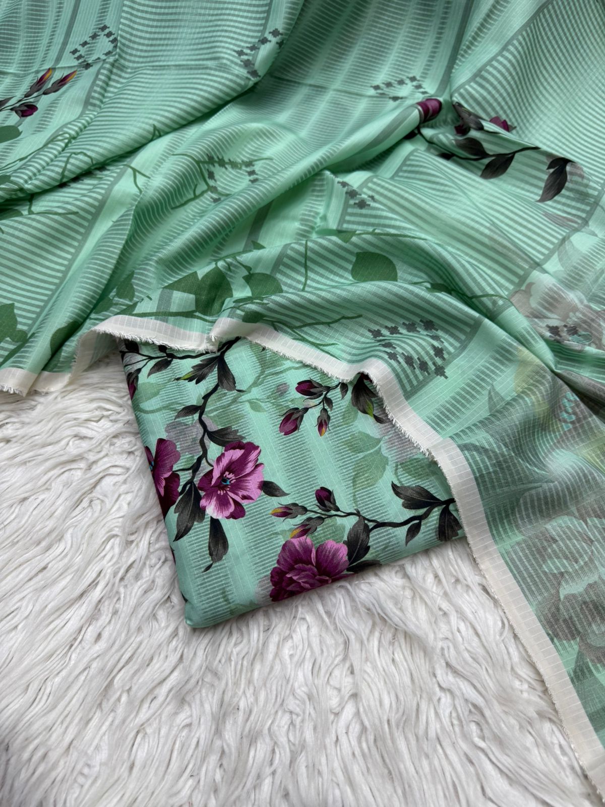 3Pc Linen Bana Doria Suit VOL - 0073
