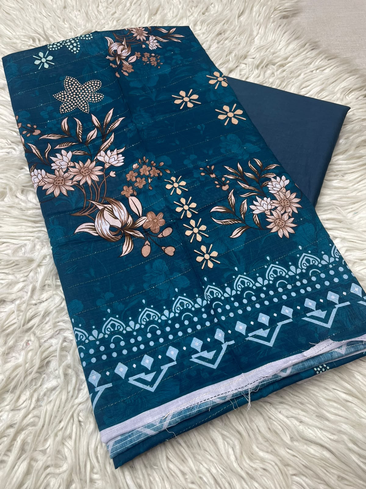 2Pc Printed Lawn Unstitched Suit 1250